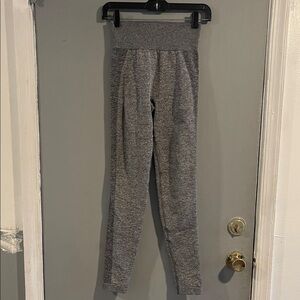 GYMSHARK Flex High Waisted Contour Logo Leggings Gray‎ Small
